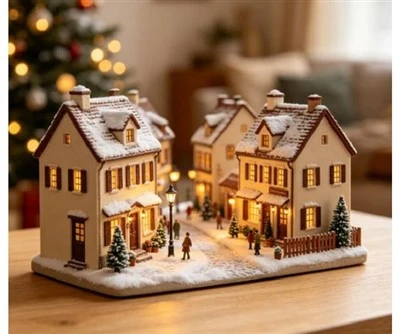 Christmas Village Street Scene