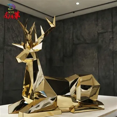Mirror Acrylic Christmas Deer