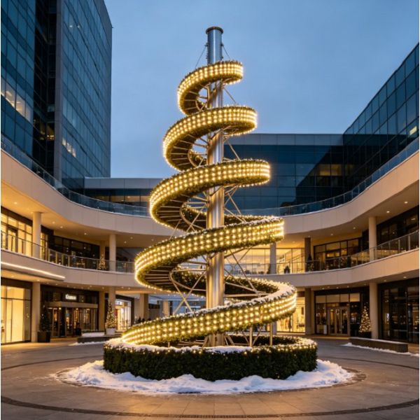 Spiral Christmas Tree Tower